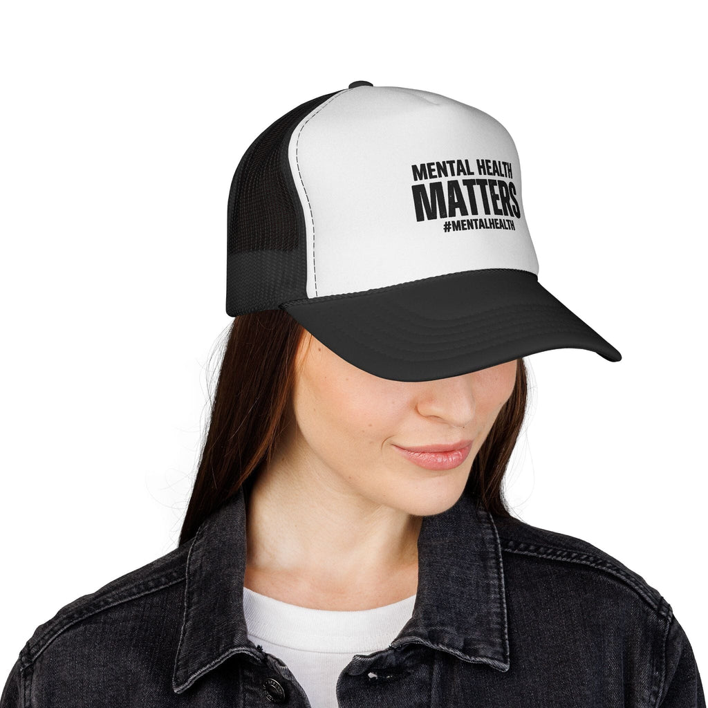Mental Health Matters Trucker Hat — Awareness Cap with #MentalHealth