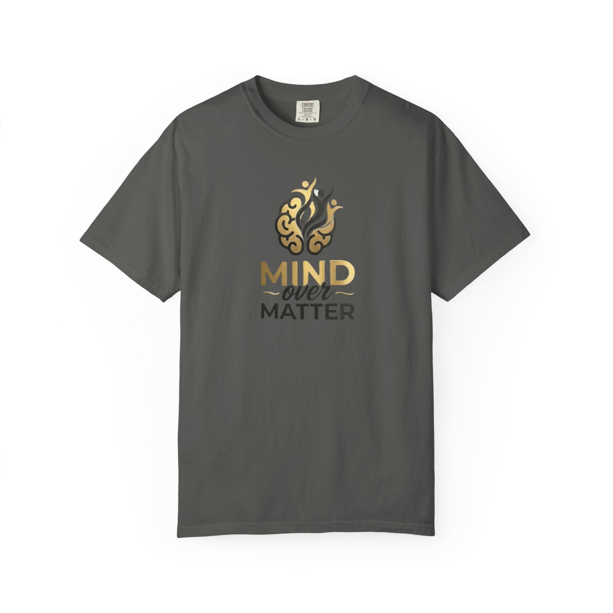 Mind Over Matter T-Shirt — Motivational Mindfulness Tee with Inspirational Brain Design