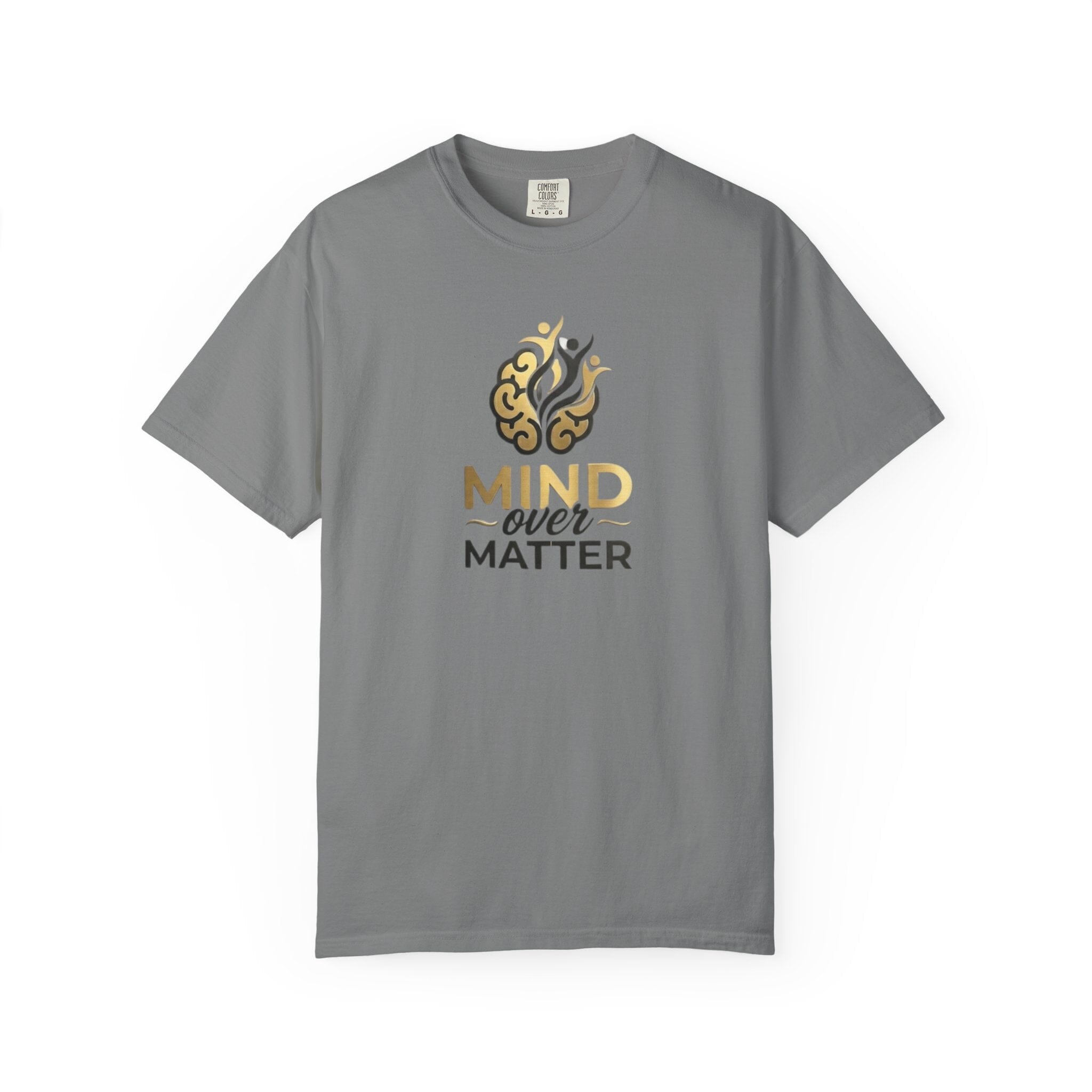 Mind Over Matter T-Shirt — Motivational Mindfulness Tee with Inspirational Brain Design
