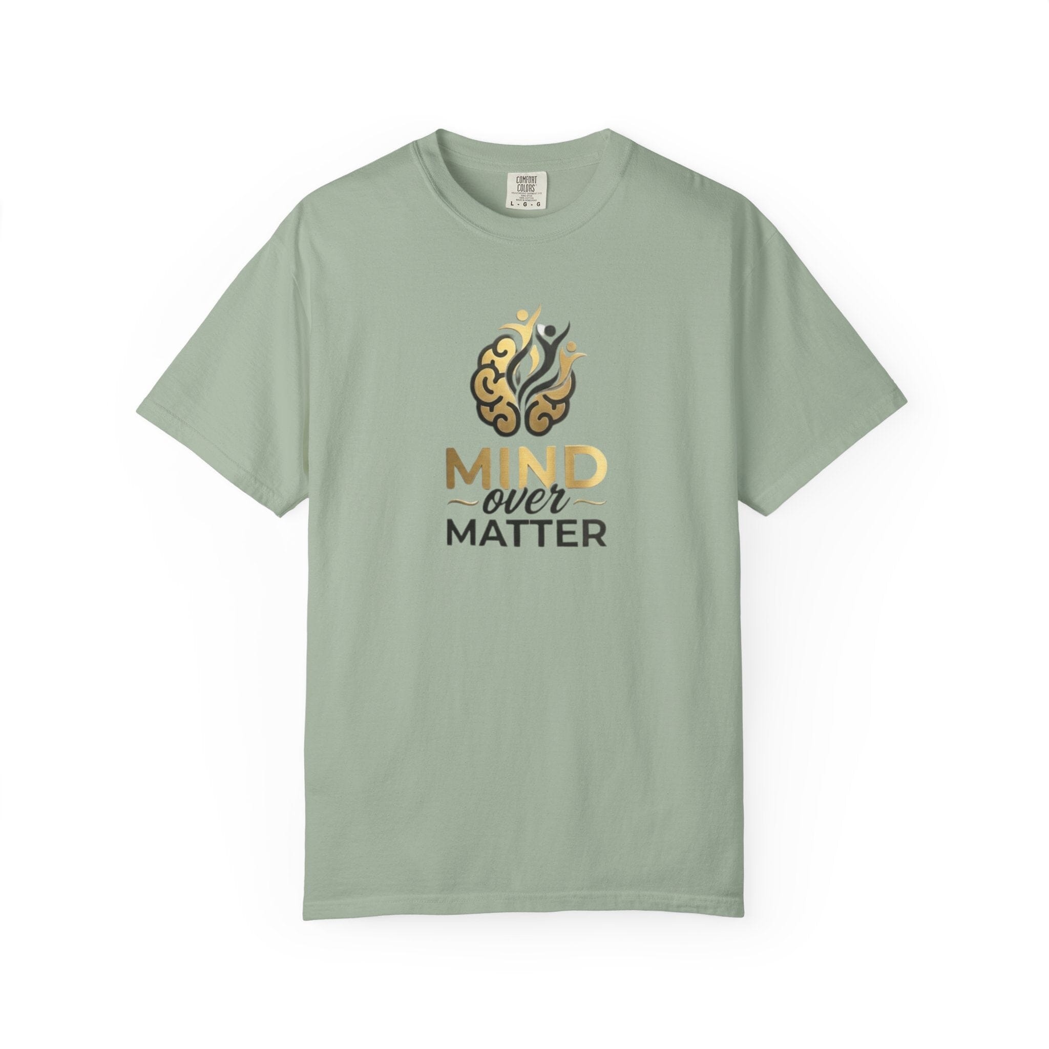 Mind Over Matter T-Shirt — Motivational Mindfulness Tee with Inspirational Brain Design