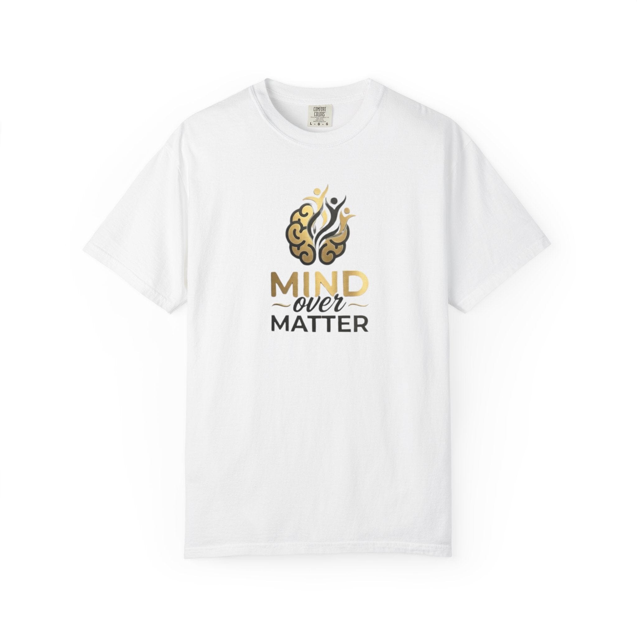 Mind Over Matter T-Shirt — Motivational Mindfulness Tee with Inspirational Brain Design